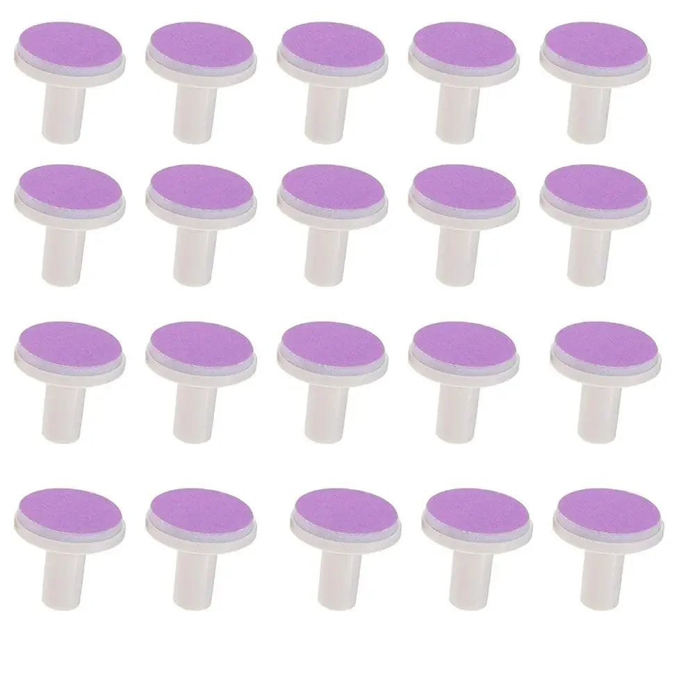 20Pcs Nail Baby File Pads Trimmer Replacement Grinding Head Pad Electric Clippers Heads Disc Sandpaper Infantnewborn Polish Toe