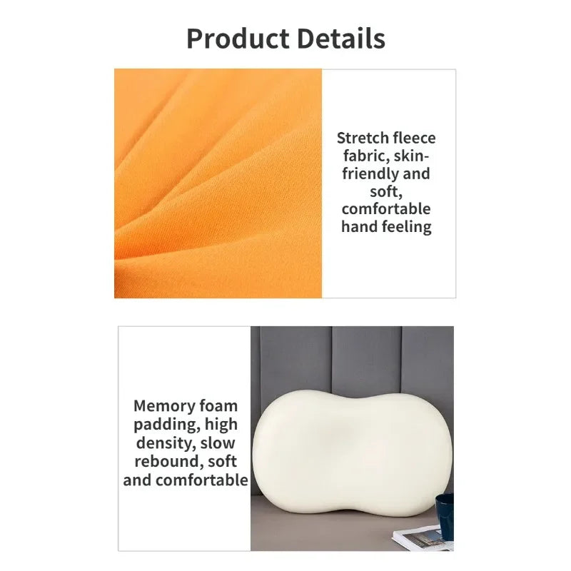 Cervical Neck Pillows  Memory Pillow Adult Cervical Children Soft Pillow Helps Sleep Single Neck Pillow with Pillowcase