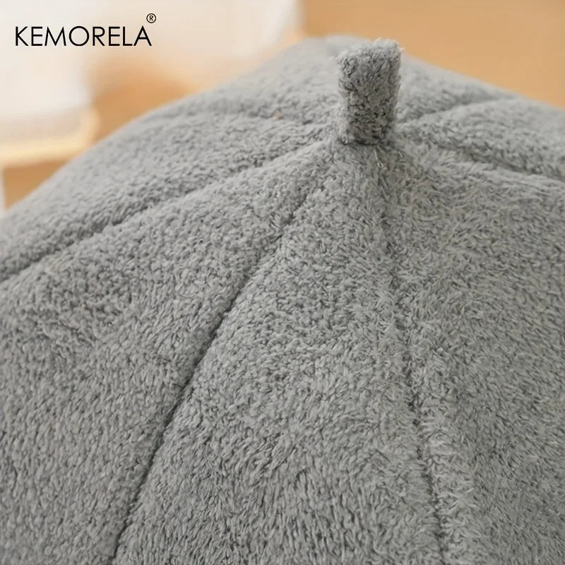 2025 Winter Thickened Indoor Cat Bed 2-in-1 Cat House Tent Bed with Detachable and Washable Soft Cushion Pillow, Unassembled