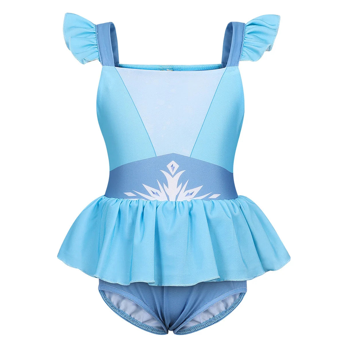 Girls Ruffle Style Princess Swimwear Rapunzel Separate Swimsuit Kids Elsa Anna Jasmine Princess Swimsuits Beach Bikini