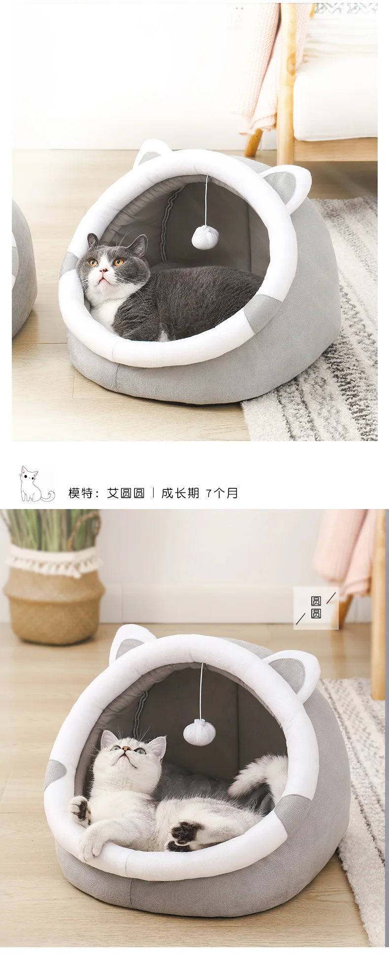 Hot selling cat house, closed pet house, semi closed dog house, cat house, warm in winter, universal in all seasons