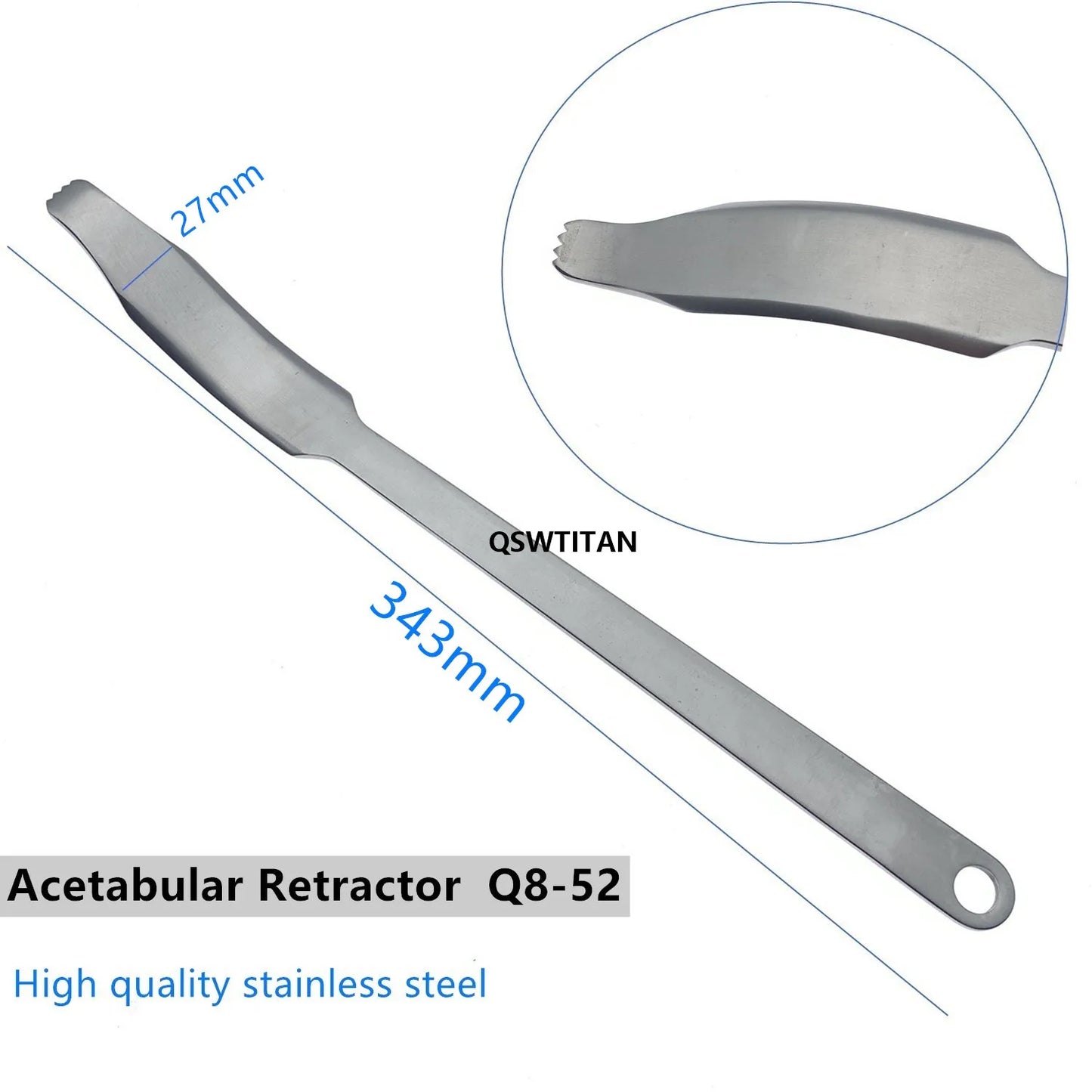 Bone Rry Hip hook Hip Joint Retractors for Upper Lower Extremity Phalanges acetabular retractor Veterinary Surgical Instrument