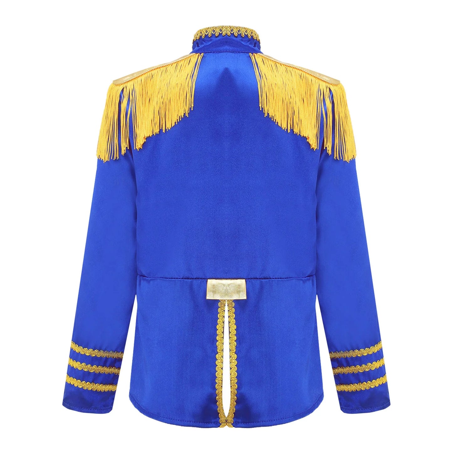 Kids Girls 60s Retro Hippie Rock Band Musician Costume Halloween Cosplay Carnival Party Circus Drummer Parade Tassel Jacket Coat