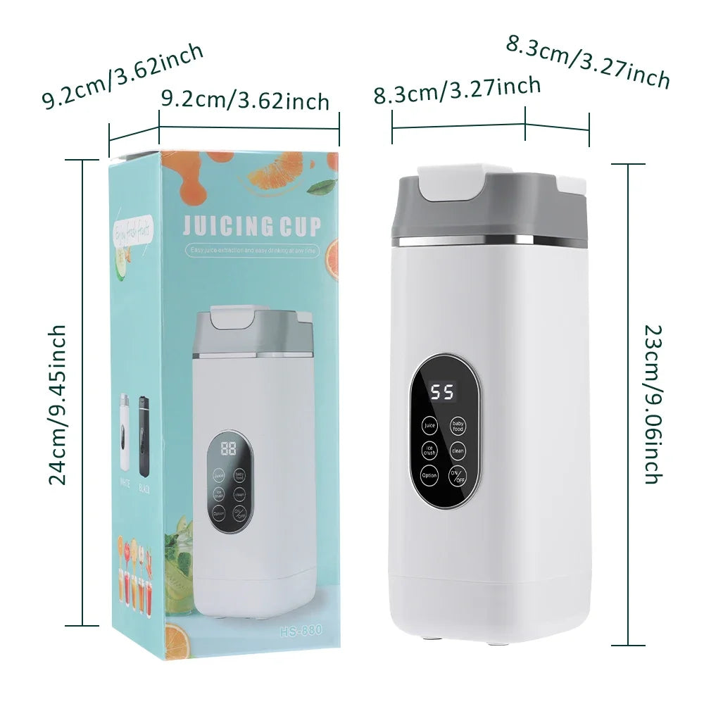 6 Color 400ml Portable USB Blender Electric Travel Juicer Cup For Smoothie Milkshake Kitchen Mini Mixer Tool
