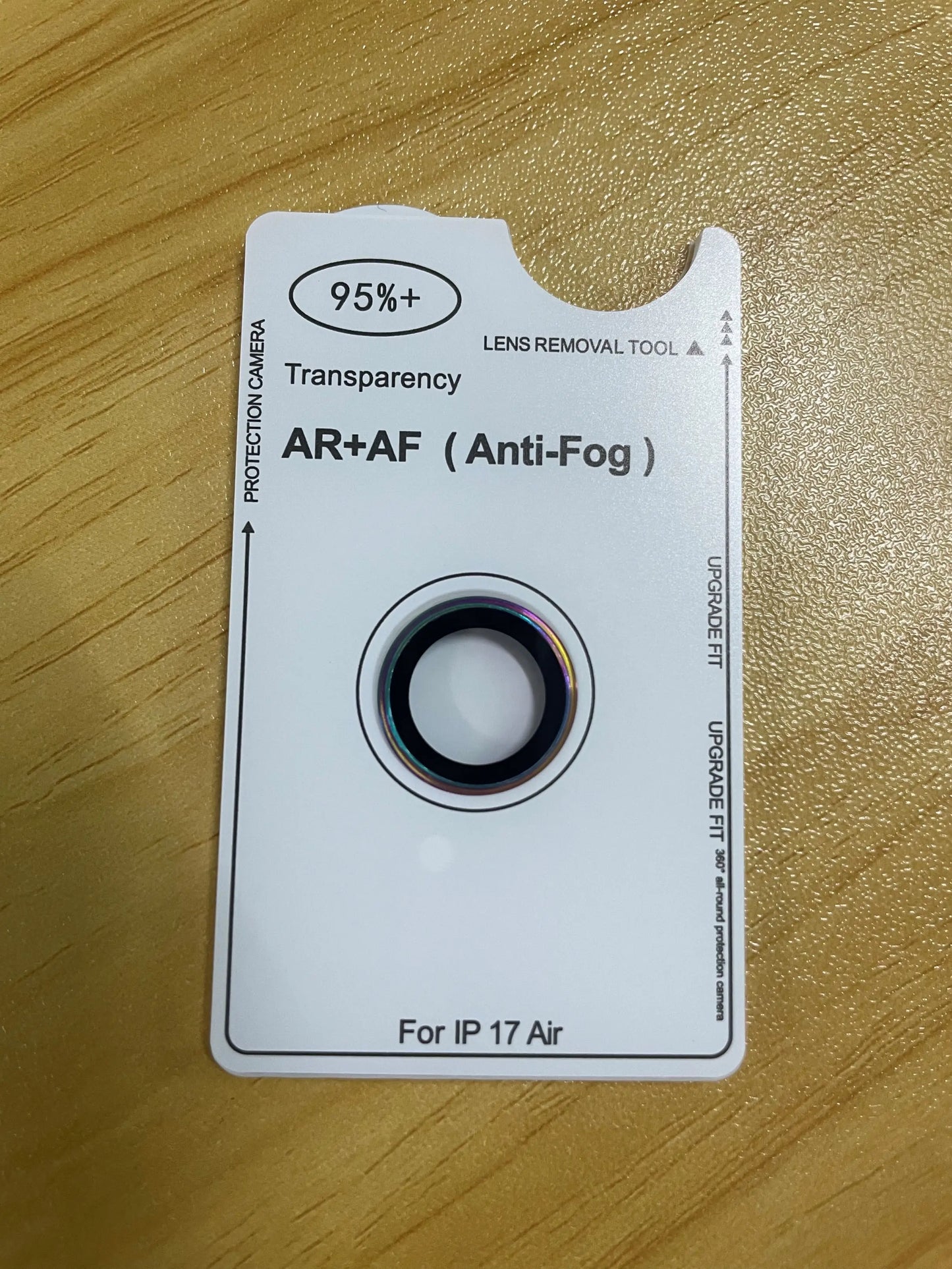 For iPhone Air Original AR AF Anti-Fog Tempered Glass Camera Protector Film Black Silver Grey Golden