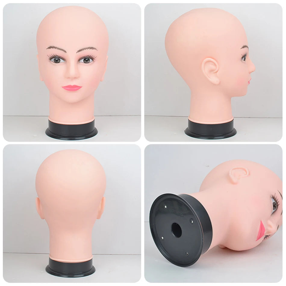 Mannequin Head Wig Stand With Adjustable Wig Tripod Stand Holder For Wigs Making Display cosmetology supplies hairdressing head