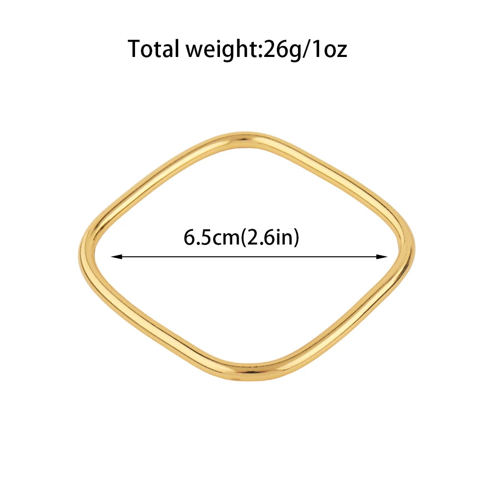 Bracelets Woman Gold Plated Simple Hip-hop Punk Personality Fashion High Stainless Steel Italian Men Sale Jewelry Accessories