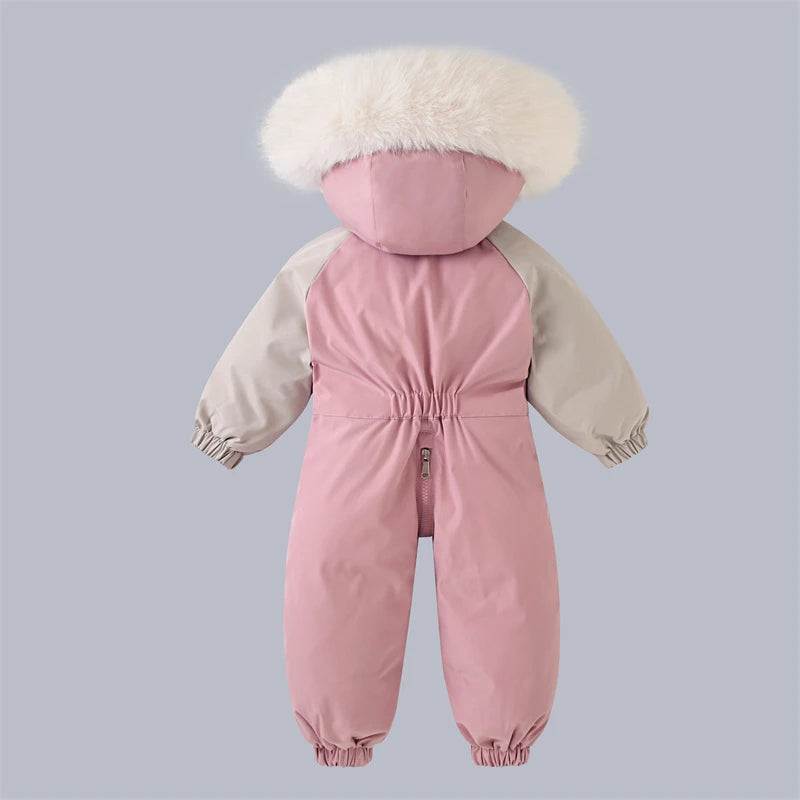 Baby Winter Jumpsuit Warm Baby Ski Suit New Fashion Children Clothing Set Waterproof Kids Girls Snowsuit Thicken Boys Overalls