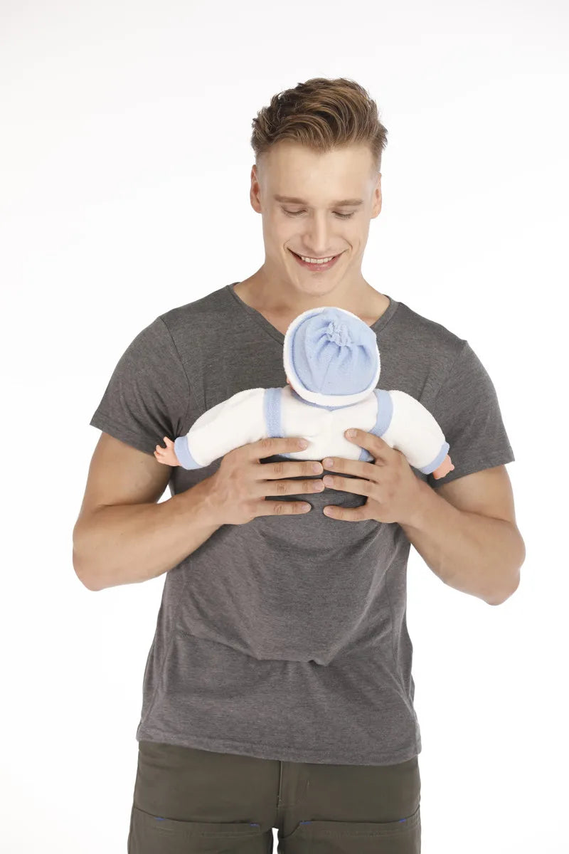 Kangaroo Pocket T-Shirt Nylon Cotton Father Mother Short Sleeves Tops Baby Summer Pregnancy Safety Carrier Feeding Clothing