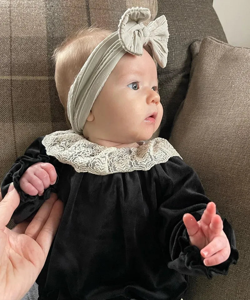 Autumn Winter Kids Christmas Dresses KS 2024 Velvet Bow Girl Princess Dress Baby Jumpsuit New Year Party Children's Clothing