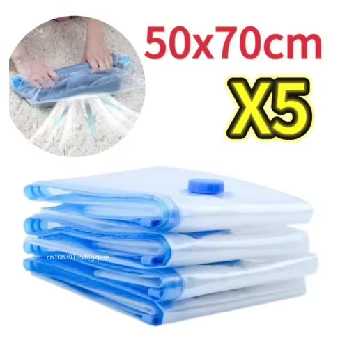 Vacuum Bag for Clothes, Air Vacuum Bag with Pump, Travel Essentials, Space Saver Bags for Comforters Blankets Storage Organizer