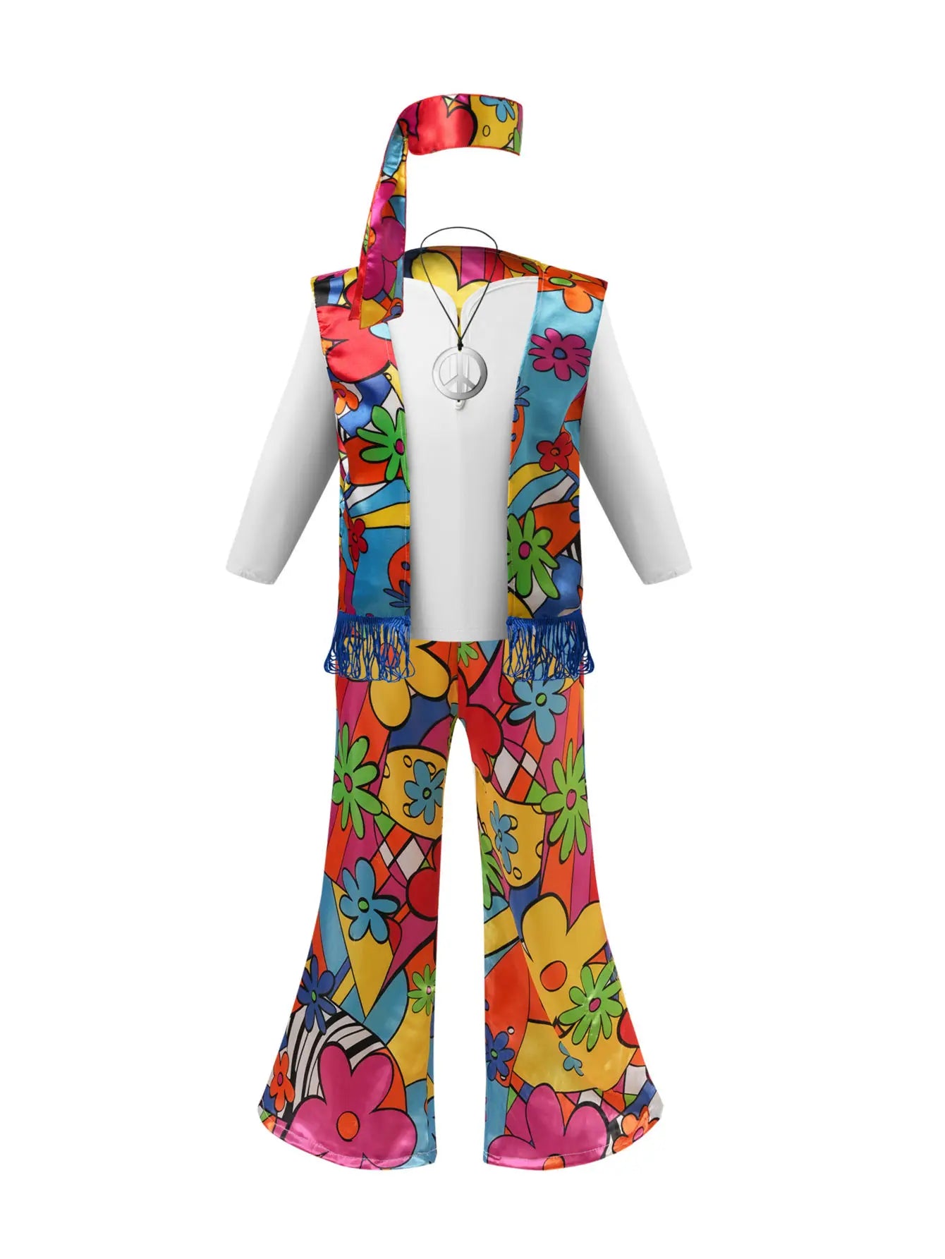 Children's retro hip-hop performance costumes, hippie costumes,cosplay, Halloween carnival party costumes, disco makeup dances
