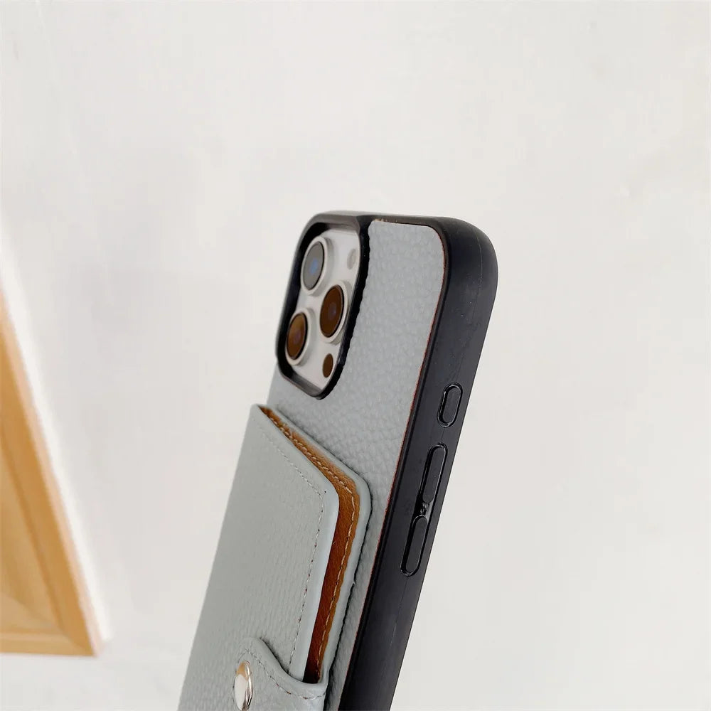 Crossbody Wallet Card Slot Coin Purse for IPhone 17 Air 16 15 Plus 14 13 12 11 Pro Max Leather Protective Phone Case Cover