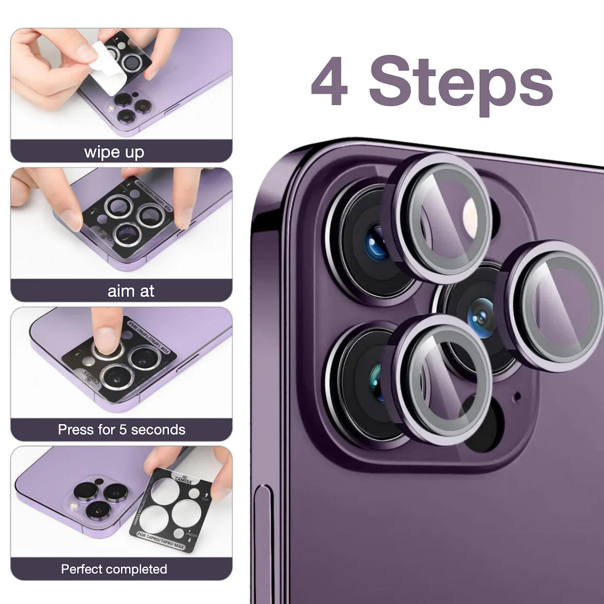 For iPhone Air Original AR AF Anti-Fog Tempered Glass Camera Protector Film Black Silver Grey Golden