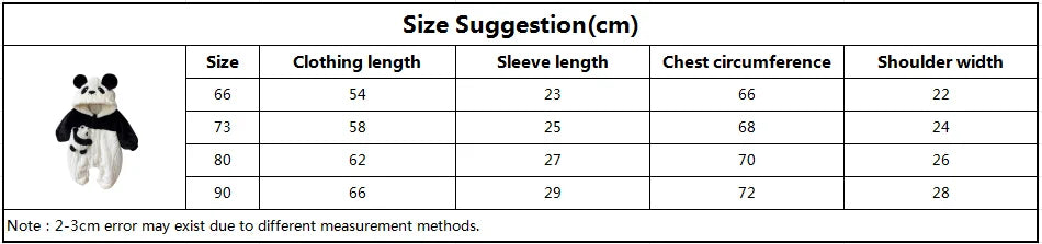 Baby Jumpsuit Baby Plush Panda Plush Hooded Climbing Suit Newborn Baby Cloth Baby Boy Cloth Baby Cloth ملابس داخلية قطعة واحدة