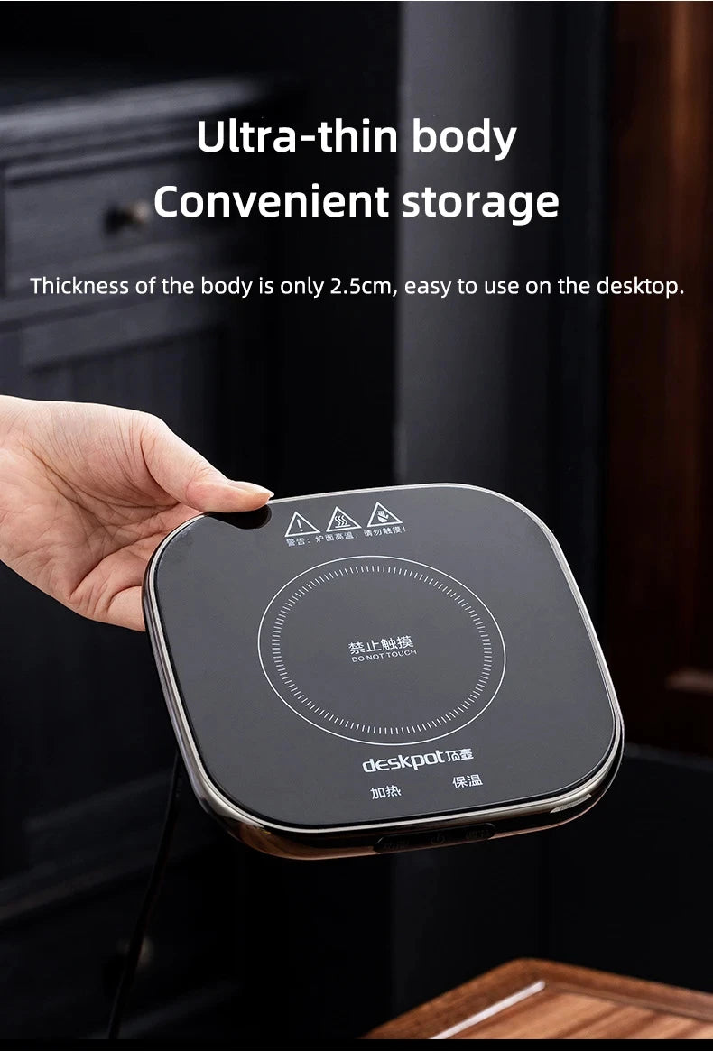 220V Cup Heater Electric Stove Hot Cooker Plate Boil Water Hot Tea Maker Coffee Milk Warmer Heating Pad Insulation Base Coaster
