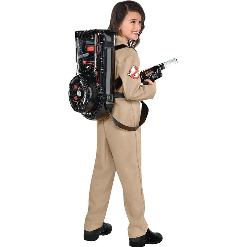 Halloween Father Ghostbusters costume theme cosplay Halloween uniform jumpsuit bag ideal adult gift