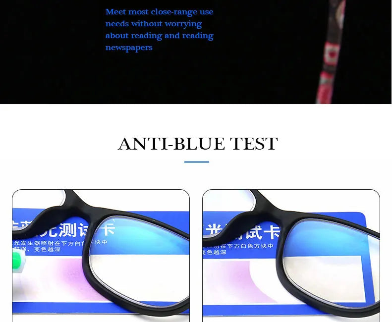 Progressive Multifocal Reading Glasses Women Anti Blue Light Presbyopia Eyeglasses Computer Eyewear Look Near Far +1.0 To +4.0