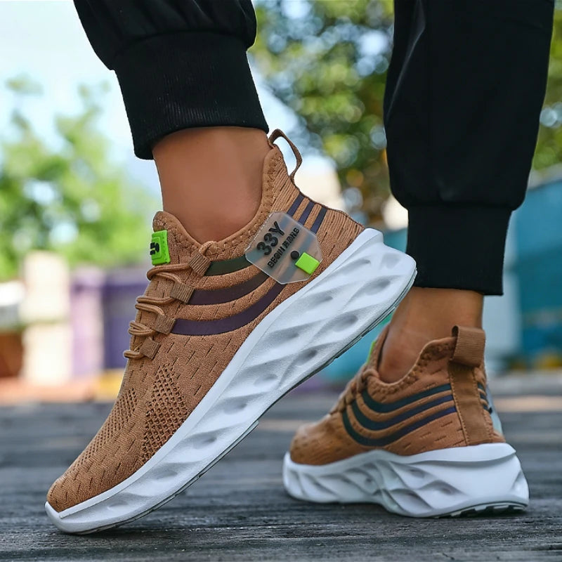 Casual Sports Running Shoes for Men Lightweight Casual Sports Shoes Comfort Athletic Nonskid Sneakers Outdoor Tenis Para Hombre
