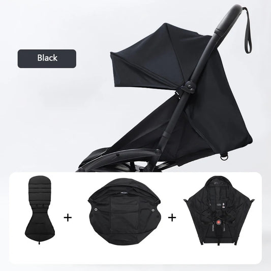 3Pcs /Set 175° Strollers Accessories Sunshade Covers Seat Cushion With Breathable Mesh Canopy Seat Liner Fit YOYO+/YOYO2/YOYA