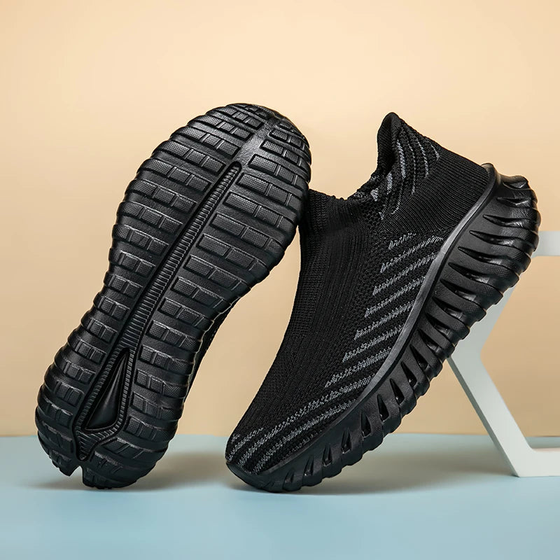 Men Sock Shoes Women Running Thick Sole Fashion Casual Sneakers Breathable Sport Shoes Couple Walking Fashion Sneakers Shoes