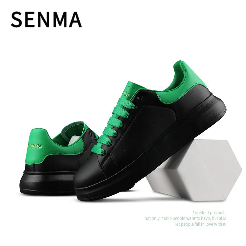 SENMA Luxury Design Sneakers For Men 2025 White Board-shoe Soft Women Walking Shoes Running Shoes Couples Sneakers Tennis shoes