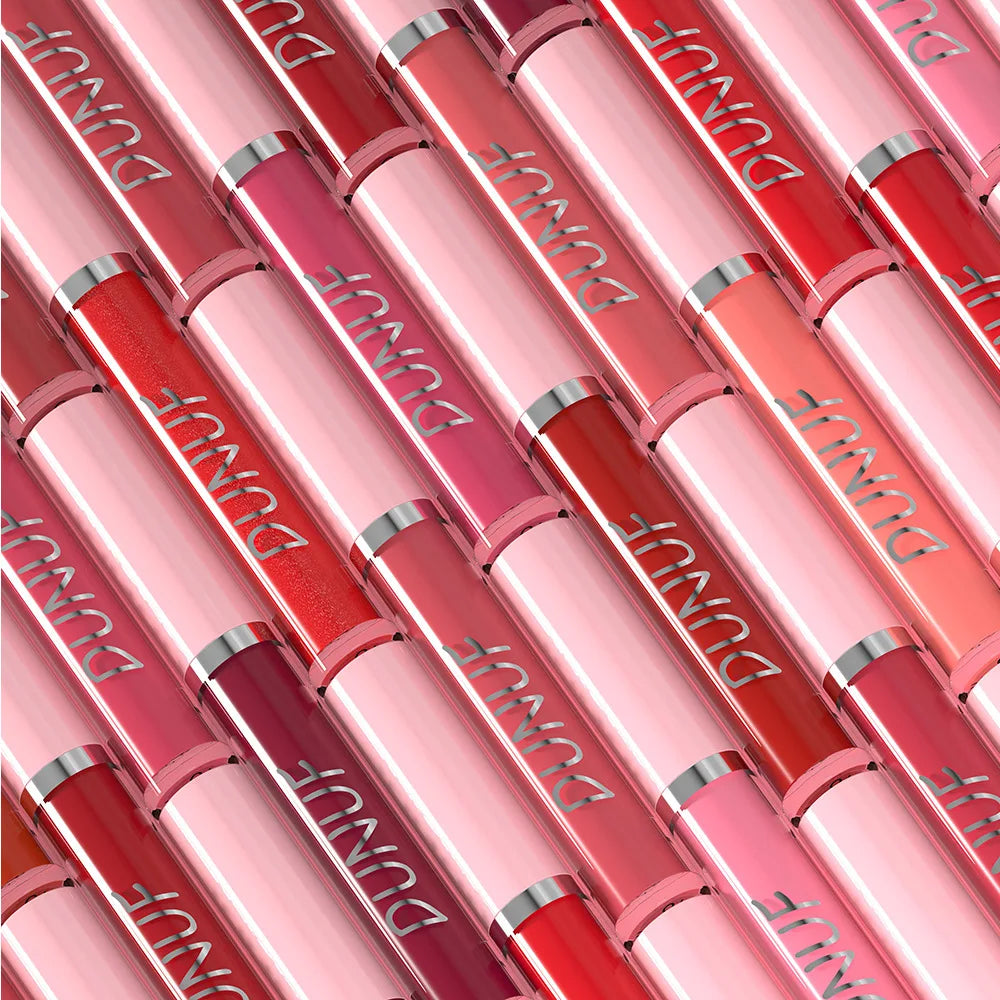 DUNUF High Quality Mirror Gloss Herorange Lipstick Lip Gloss Make-up Lightly Glass Moisturizing Plump Lip stick Lipgloss Gifts