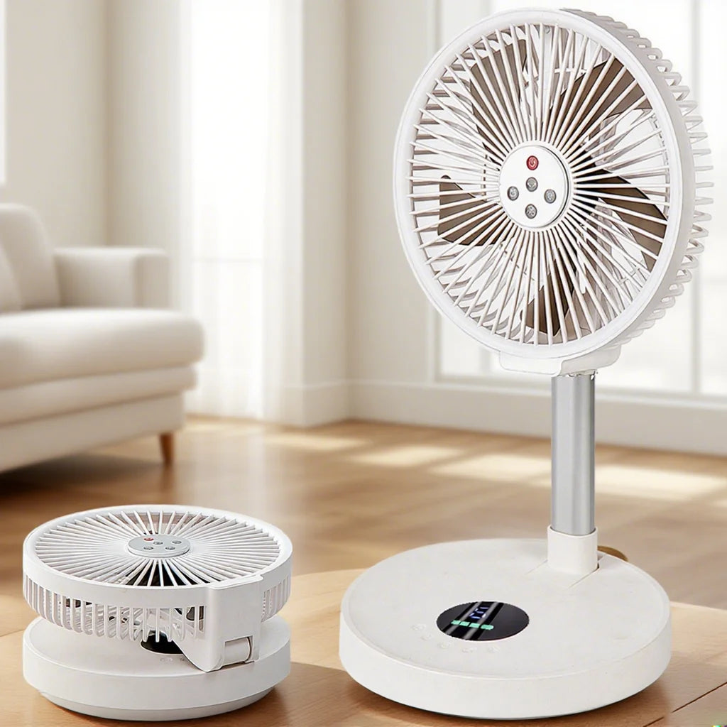 10 Inch Remote Control Folding Desktop Vertical Electric Fan Silent and Timed Rotating Left and Right Outdoor Home Electric Fan