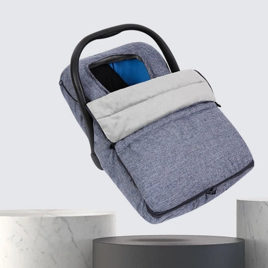 Plush Fleece Baby Car Seats Cover For Winter Warmth Infant Canopy Sleeve Case