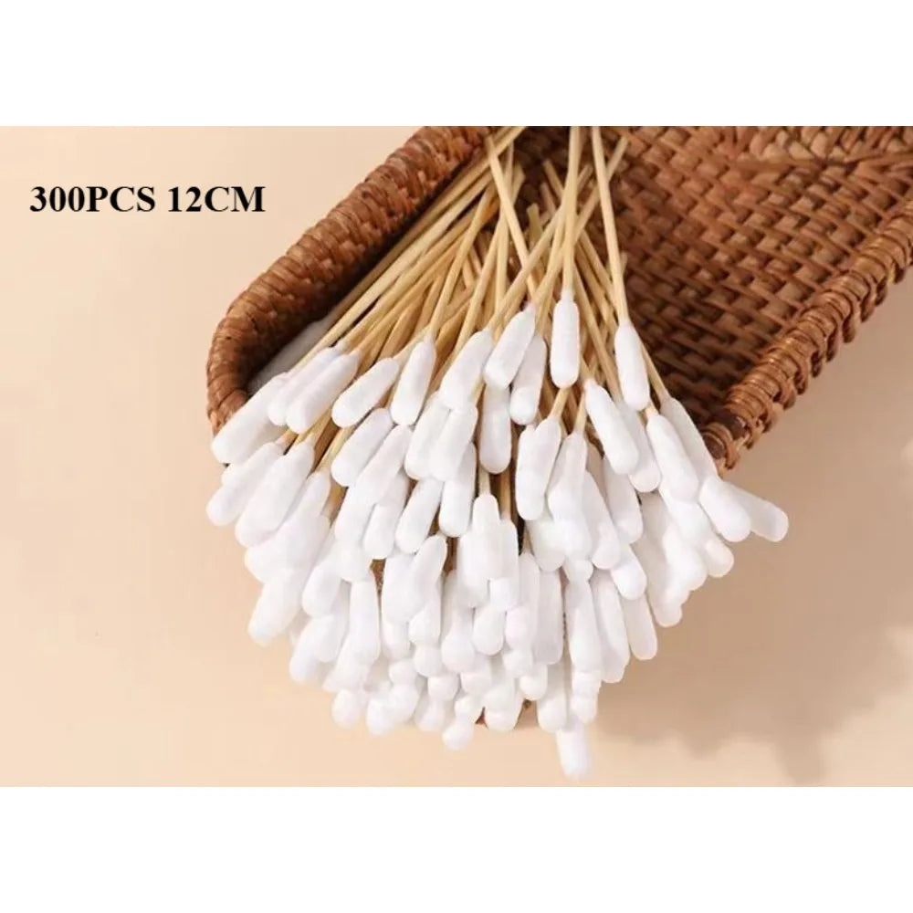 100/300/500Pcs PetEar CottonBuds Animal Cotton Swab Sticks Cotton Buds For Cat Dog Ear Wax Removaltattooclean,Tattooaccessories