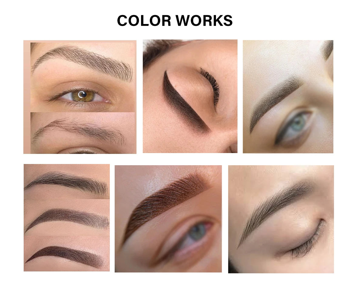 FAMISOO 15ml Permanent Makeup Pigment Microblading Paint Ink Body Art Eyebrows Eyeliner Tattoo Inks Makeup Supplies 0.5OZ