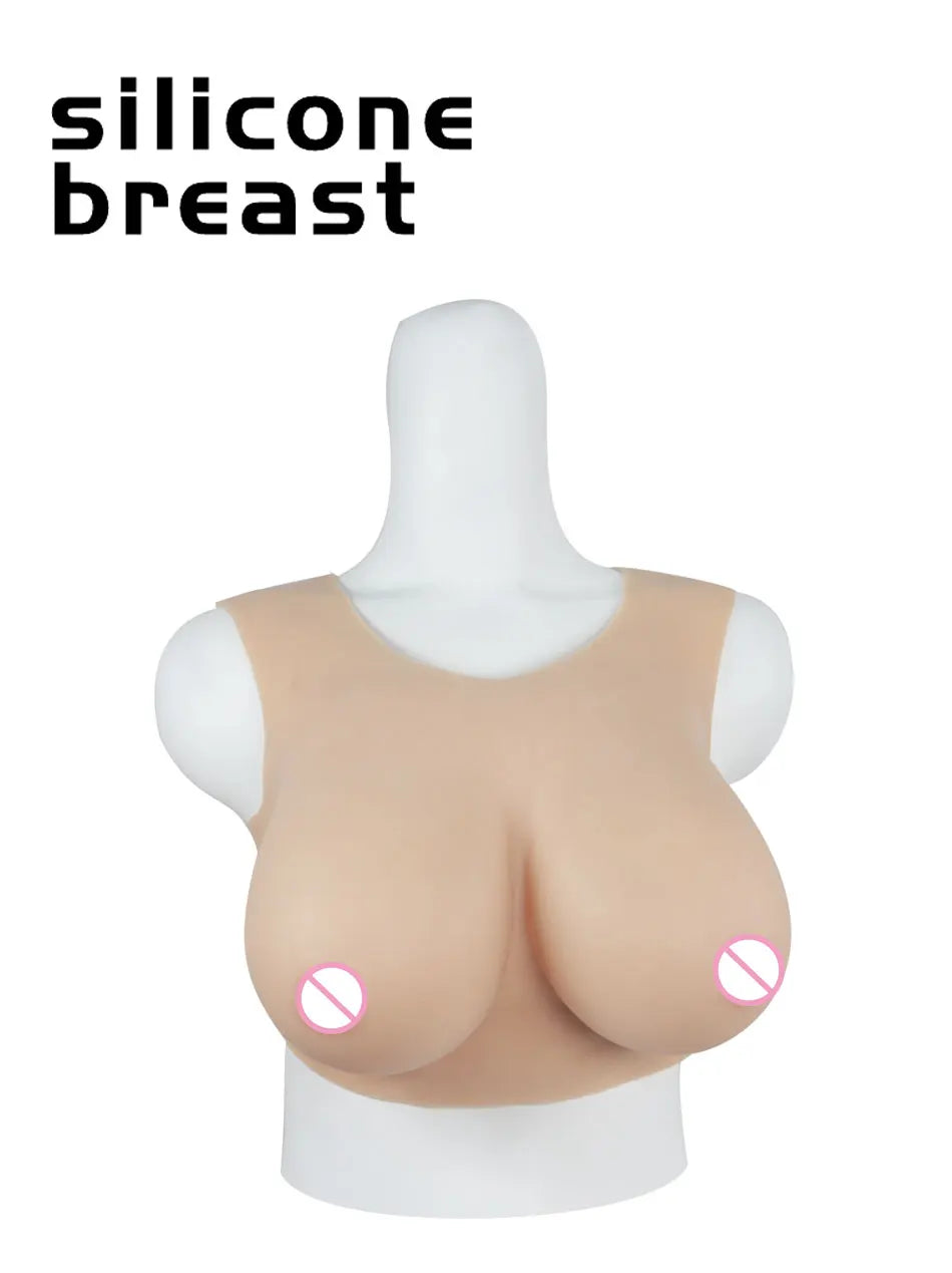 Cosplay Chest Silicone Breast Forms Huge Fake Boobs Transgender Drag Queen Shemale Crossdresser Artificial Breasts Shemale