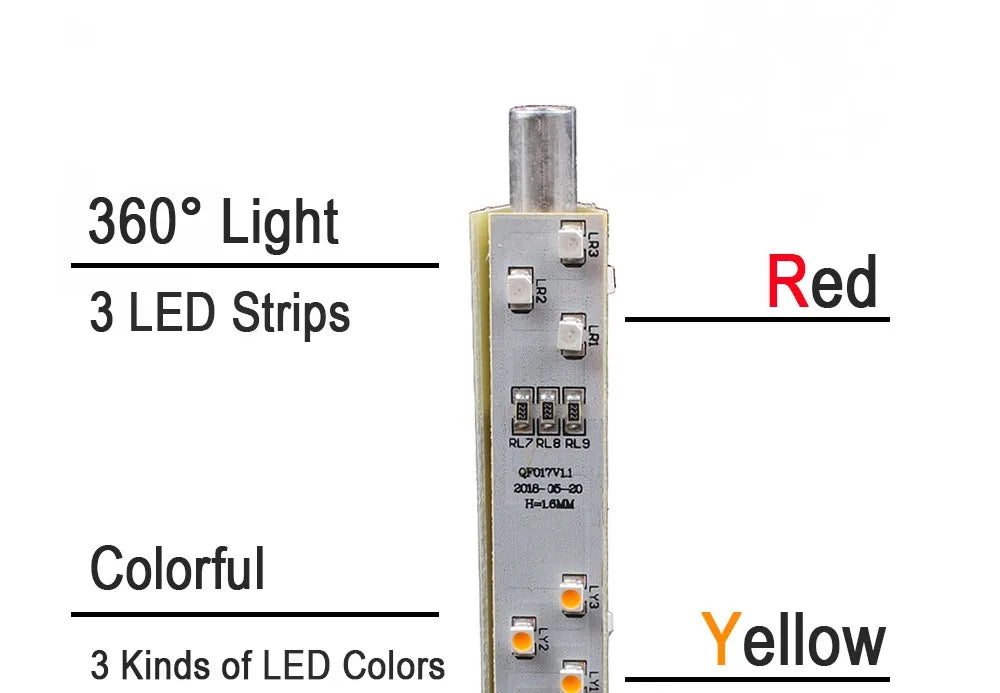 1-3 color LTA Vertical Industrial Multilayer Stack light Lamp Signal Tower Alarm caution light Flash Industrial Tower LED Silver