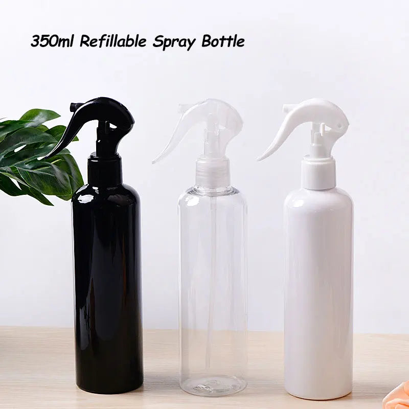 350ml Black White Refillable Mist Spray Bottle Portable Water Sprayer Professional Hairdressing Tool for Salon Hair Styling