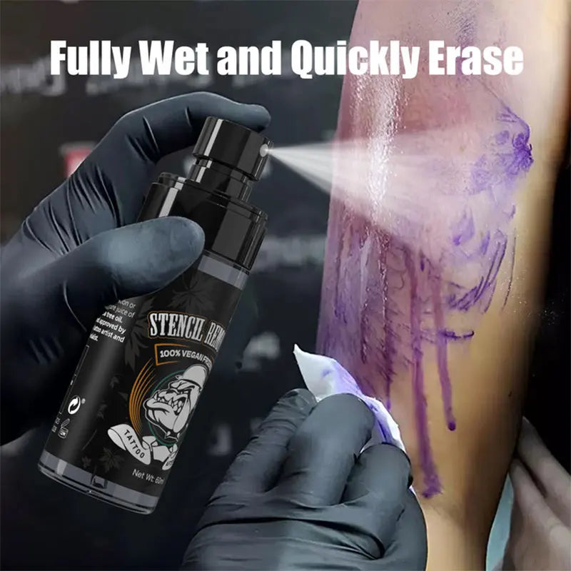 DQFART Tattoo Transfer Remover Spray Kit - Professional Correction Solution for Mistakes Safe Easy To Use for Beginners Artists