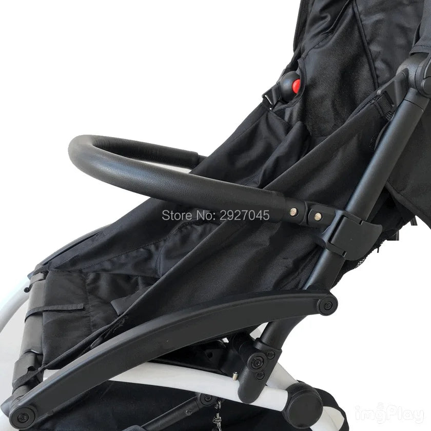 MomTan® Baby Stroller Accessories Armrest PU Leather Bumper Bar Handrail Extend Footboard Compatible with Babyzen YOYO 2  YOYO 3