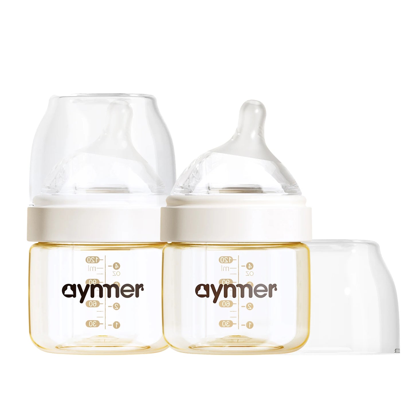 2Pcs Baby Safety PPSU Materials Bottle Newborn Baby Anti Choking Bottles 0-1Y Baby Silicone Nipple Bottle For Newborn Feeding