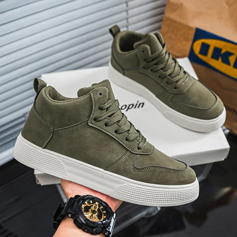 Fashion Men Casual Shoes Platform Non-slip Man Walking Sneakers Lightweight Male Running Shoes Breathable Platform Sport Shoes