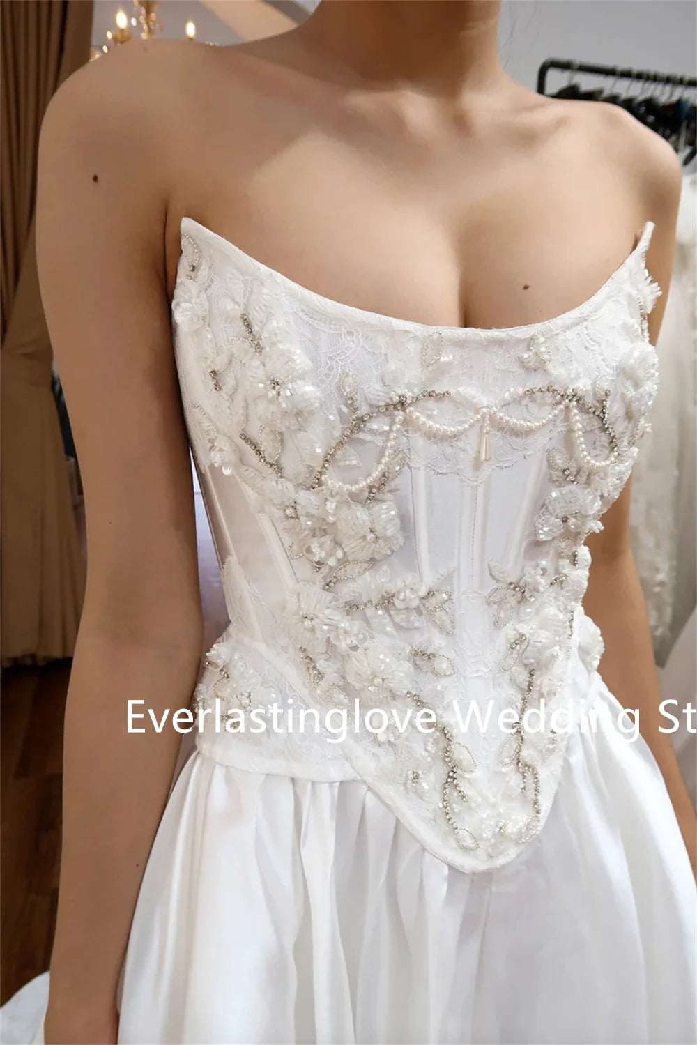 Popular Scoop Neckline Lace Applique Two Piece Bridal Grown Wedding Dresses Custom Made 2026 Vestido De Noival