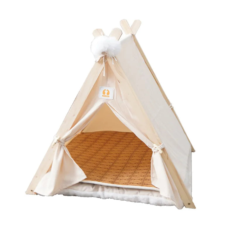 Winter Pet tent, Christmas dog house, cat house, all year round, cat delivery room, pine wood for winter warmth, cat tent