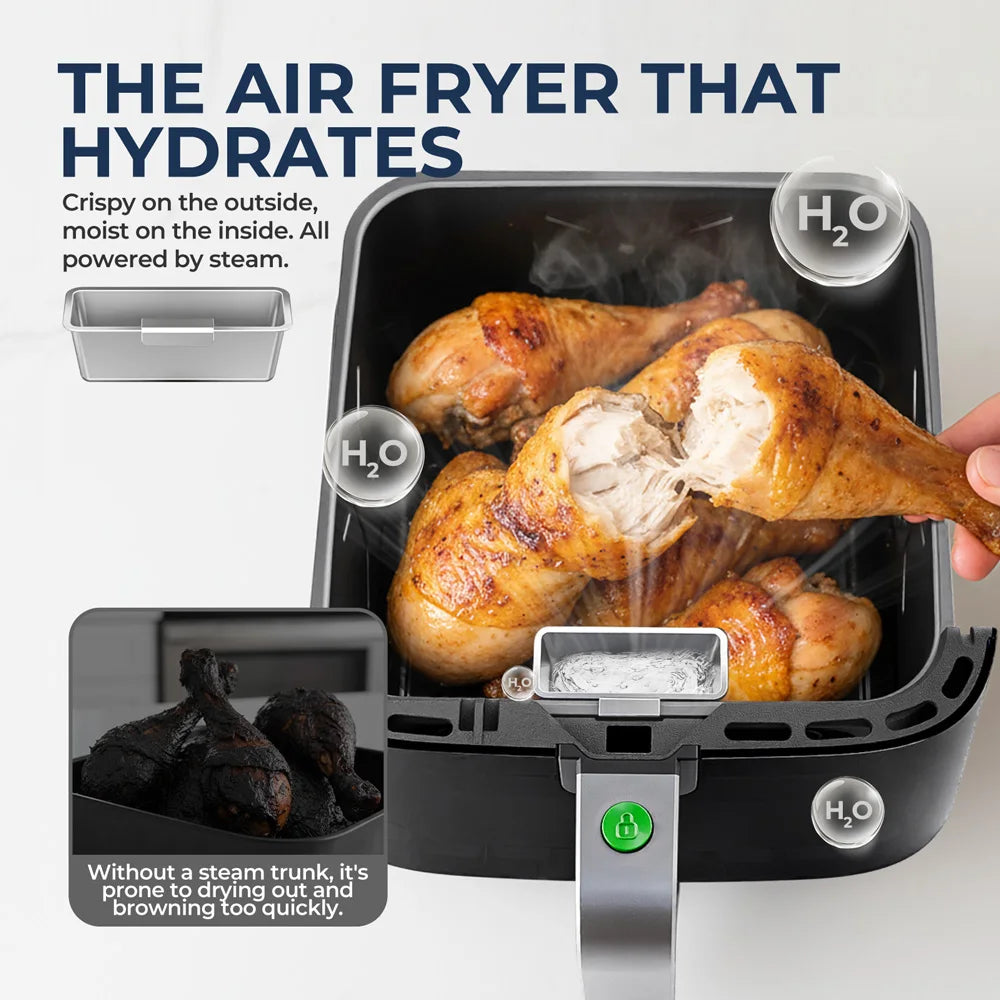 5L Electric Air Fryer Oven - Oilless Touch Control Cooker for Family Size Meals Hot Air Frier