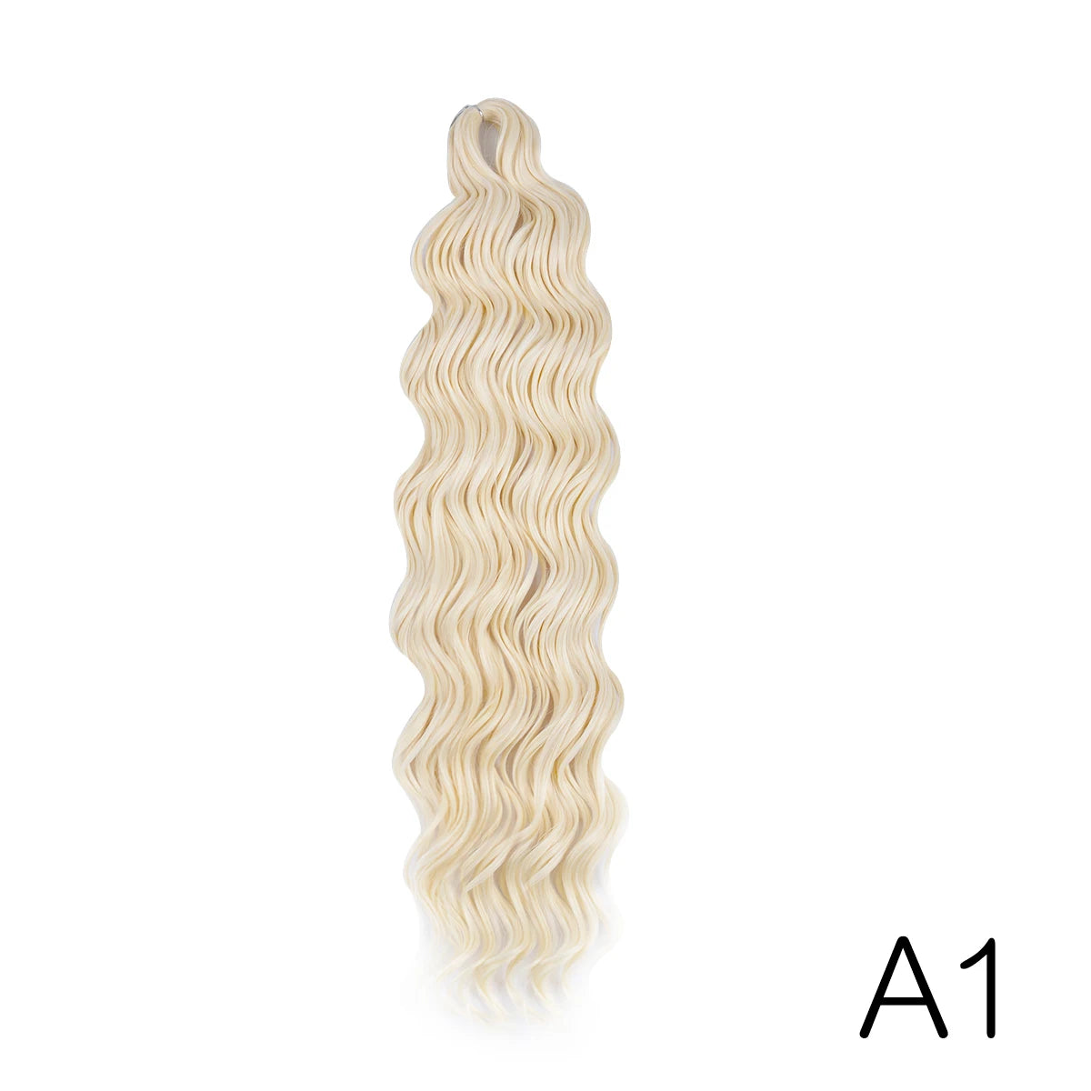 Anna Curl Synthetic Braiding Hair Loose Deep Wave 24 Inch Crochet Hair Extensions Water Wave Twist Pink Color Hair for Women