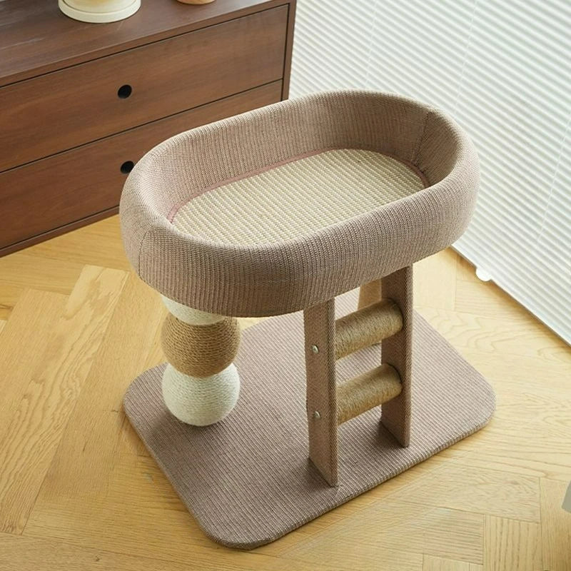 Multi-Level Cat Tree Tower with Scratching Posts & Cozy Perch - Durable Sisal Rope Cat Climber for Indoor Cats, Space-Saving