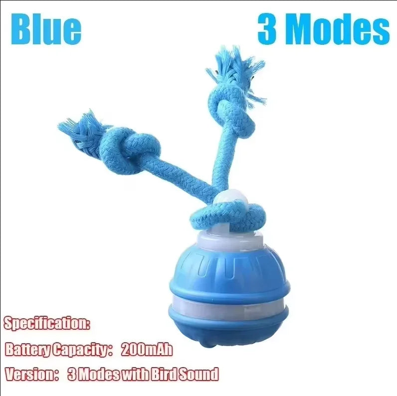 Smart Dog Toy Ball Electronic Interactive Pet Toy Moving Ball Rope USB Automatic Moving Bouncing for Puppy Chew Products