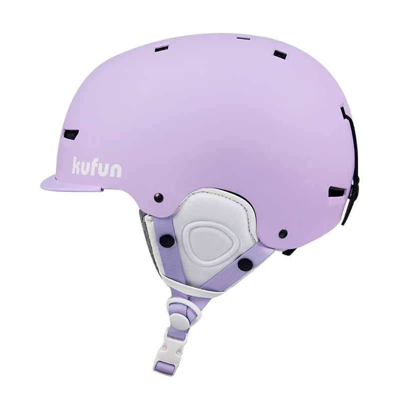 KUFUN Ski Helmet Earmuffs Winter Snow Sports Snowboard Skateboard Skating Cute Animal Lady Men Adult Kids Winter Safety Children