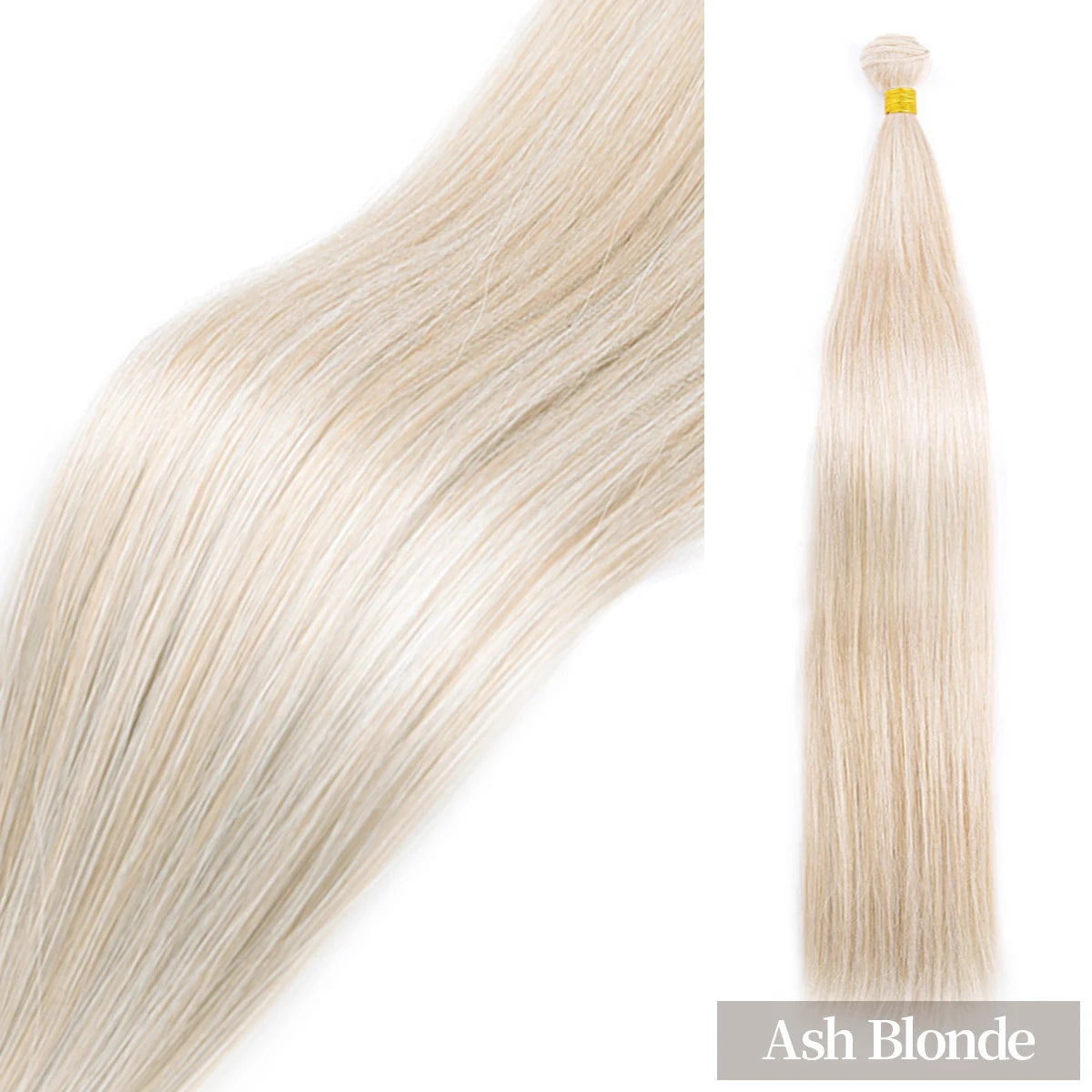 Straight Hair Bundles Extensions Smooth Ombre Hair Weaving 24Inch Super Long Synthetic Straight Hair Bundles Full to End