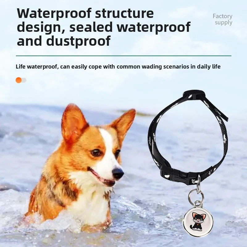 Pet Anti-Lost GPS Tracker Bluetooth-compatible Smart Wearable Waterproof Locator Real-time Tracking Dog Cat Collar Find Device