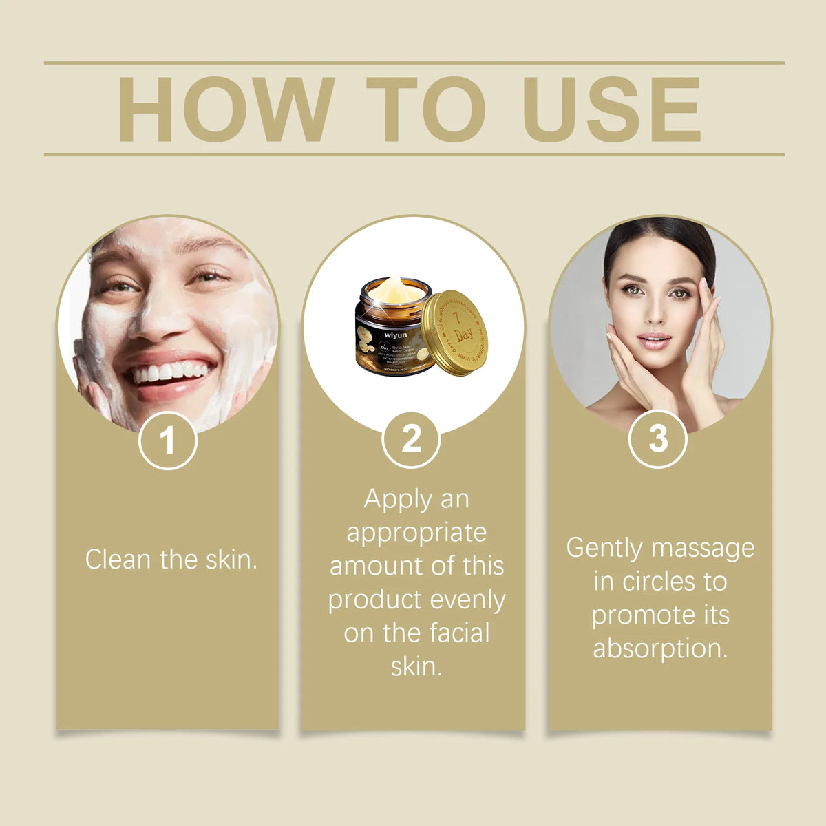 Face Cream for Dark Spots Removal Fine Lines 7 Day Repair Damaged Skin Firming Lifting Sagging Improvement Nourishing Skin Care