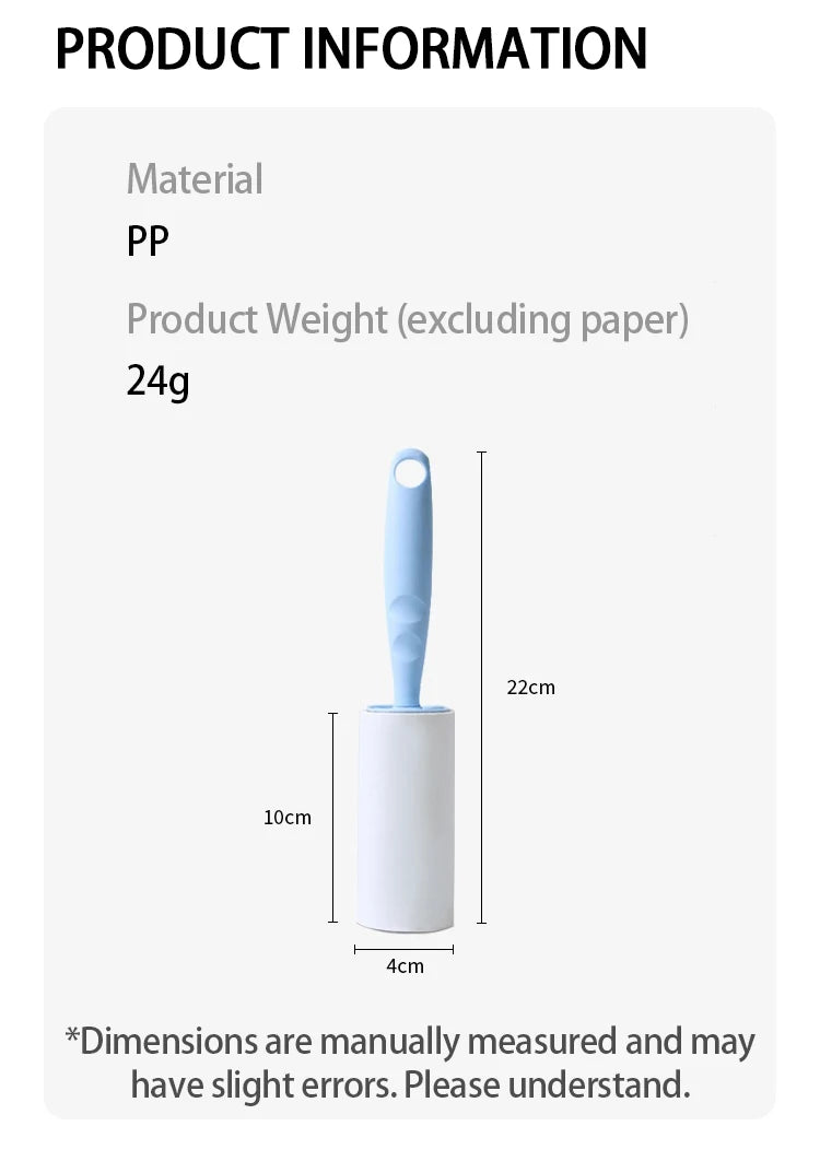 Lint Roller With Refills Pet Hair Remover Brush For Clothes Removes Lint Clean Pet Hairs Sofa Dust Cleaning Remover ZMG004