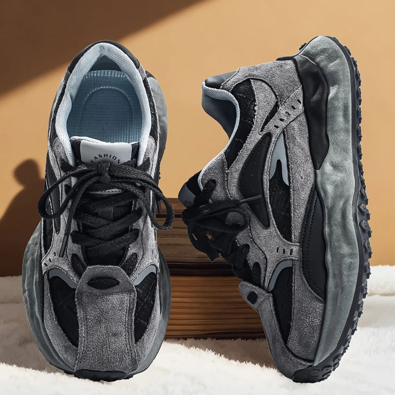New Arrival Men's Casual Shoes PU Leather Sneakers Comfortable Tenis Masculino Outdoor Male Treking Footwear Travel Skate Shoes